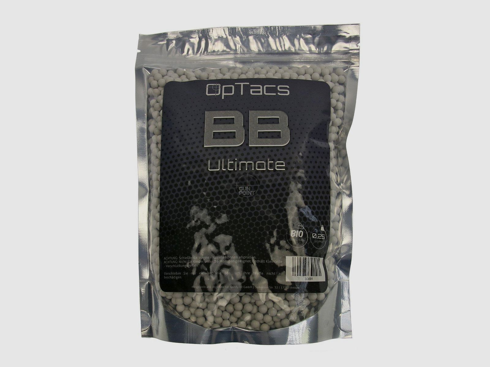 Softair - Kugeln OpTacs Ultimate BIO BBs 0,25 g 4000 Stk.