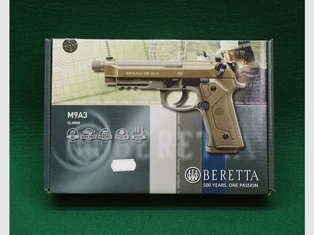 Umarex Beretta M9A3 FDE CO2 Pistool, afbeelding 4 van 4