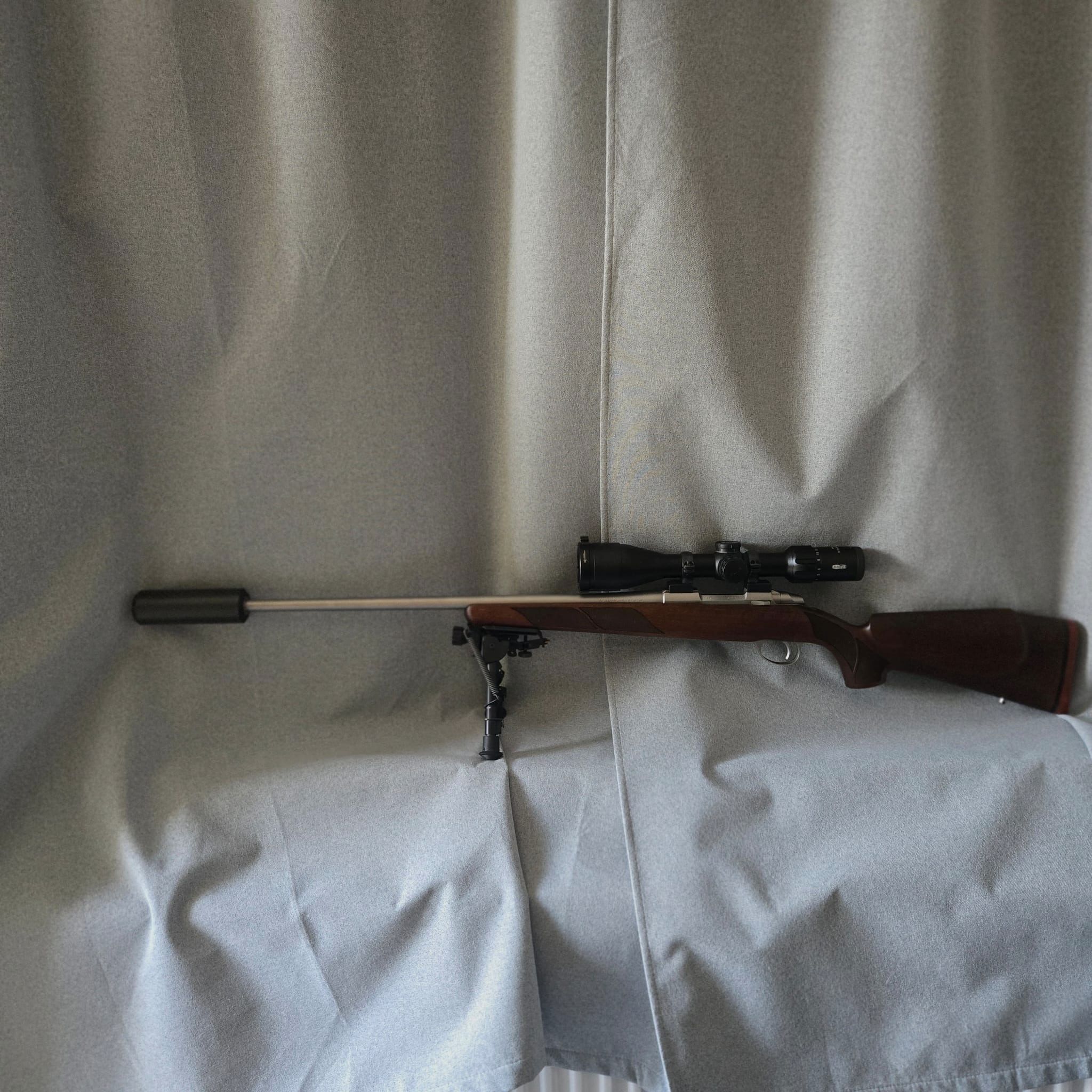 Sako75 Stainless Gesamtpaket inkl. Schalldämpfer und Ziehlfernrohr