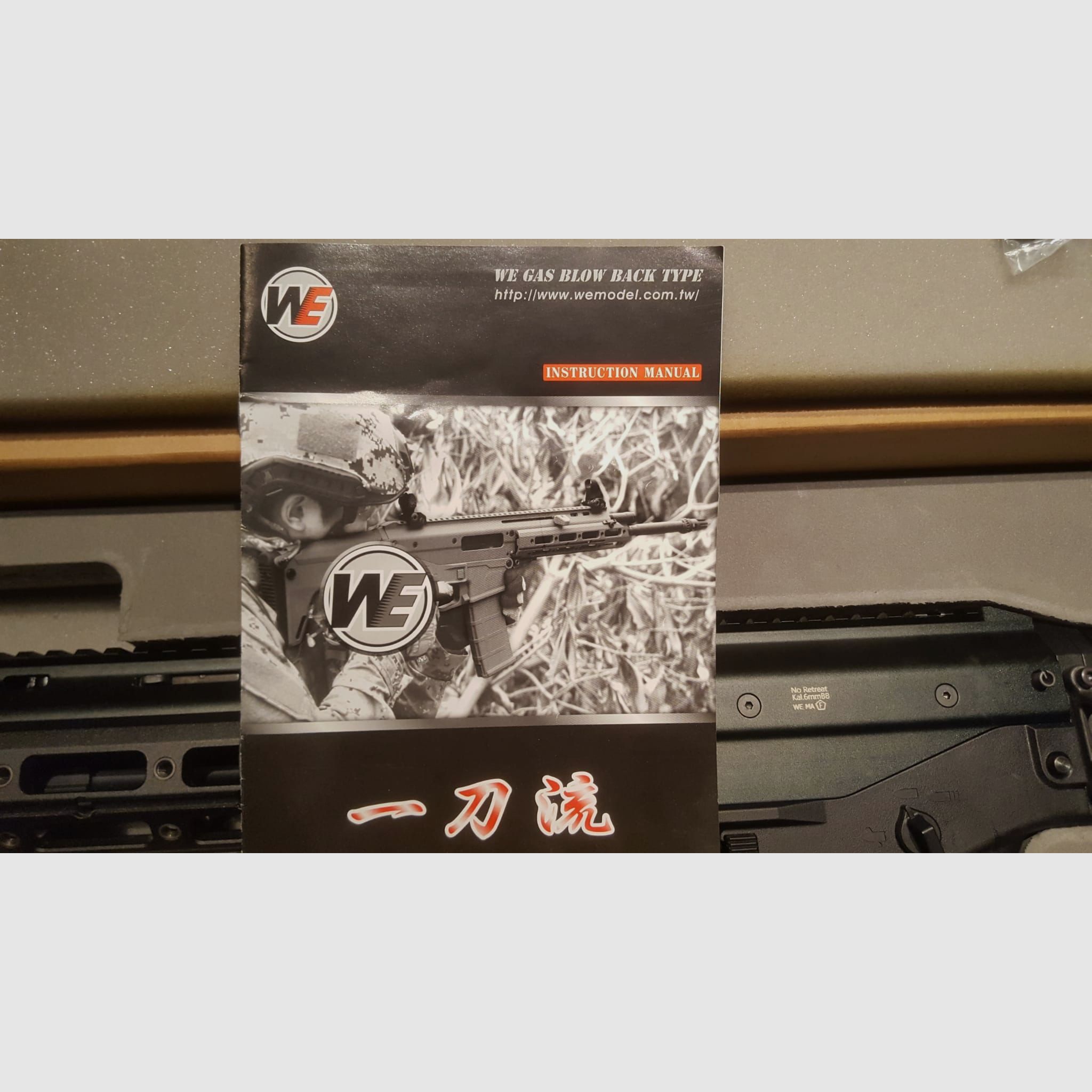 Wei-ETech MSK Open-Bolt Gas-Blow-Back 6mm BB schwarz.