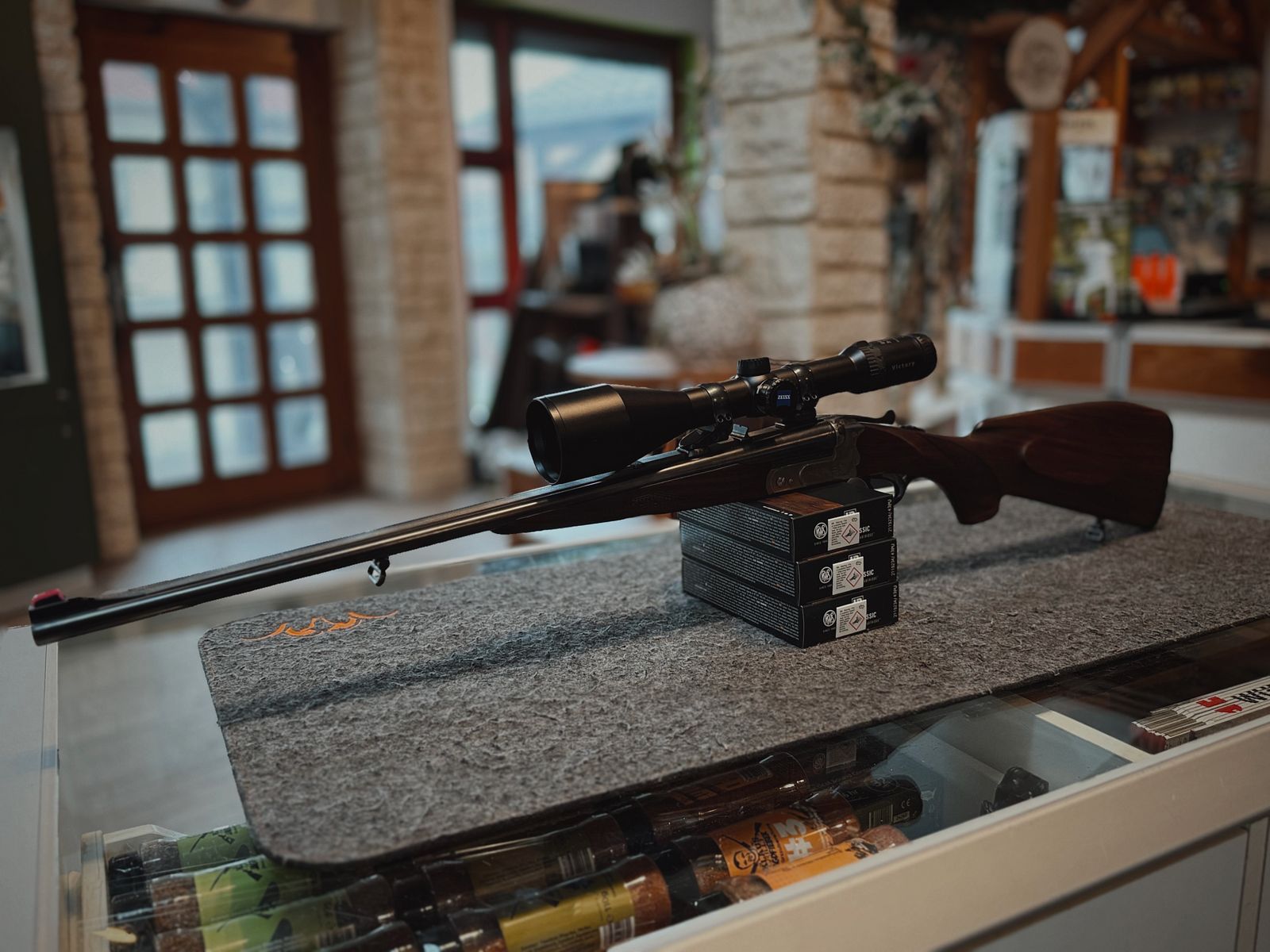 Merkel double rifle 8X57IRS like new!