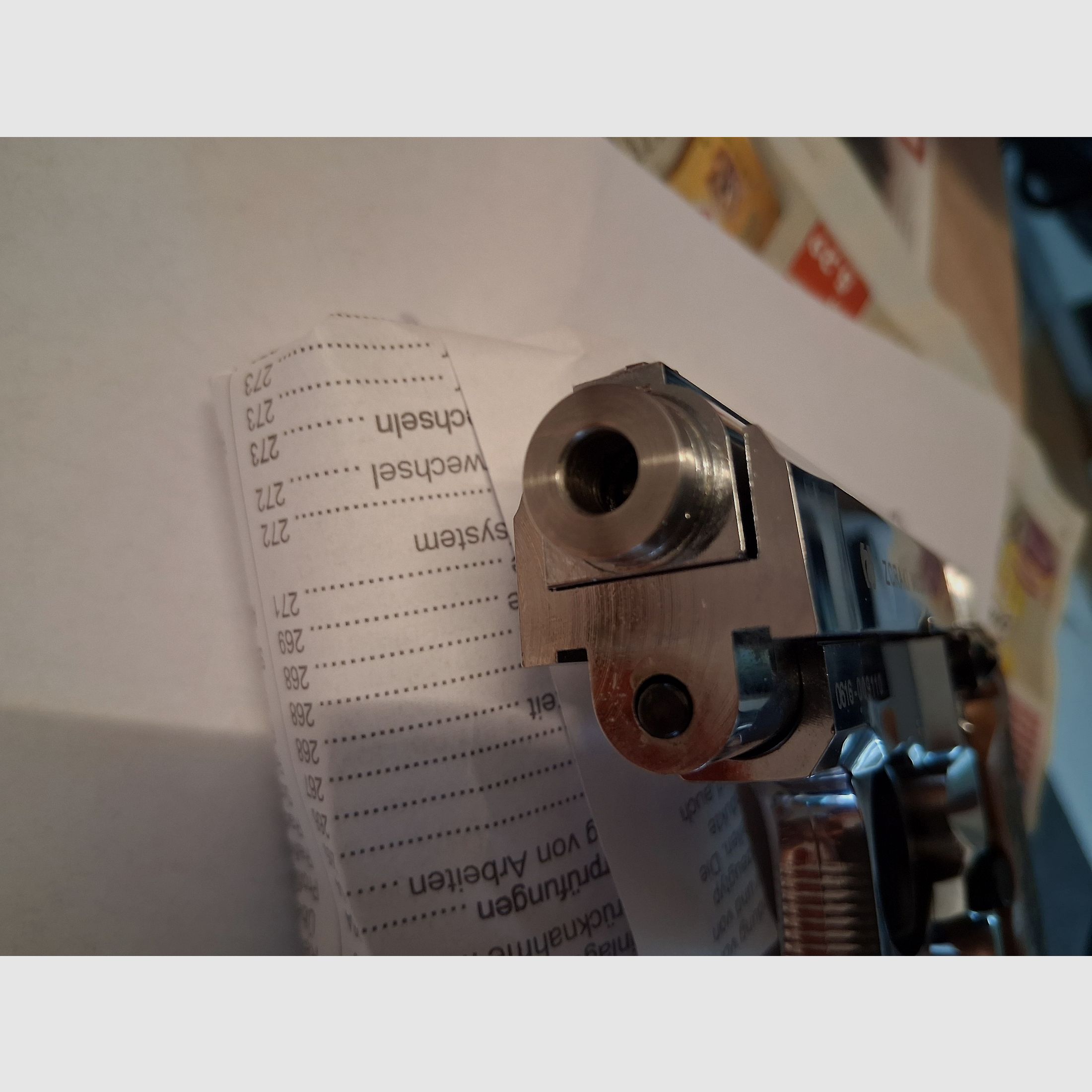 Zoraki 914 Chrom (PTB-972), mit Holzgriffschalen, Ersatzmagazin (neuwertig)