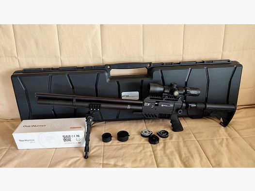 FX Dreamline Tactical im Kaliber 7,62 (30), 7,5 Joule, mit Zielfernrohr Westhunter HD 3-12x44 FFP