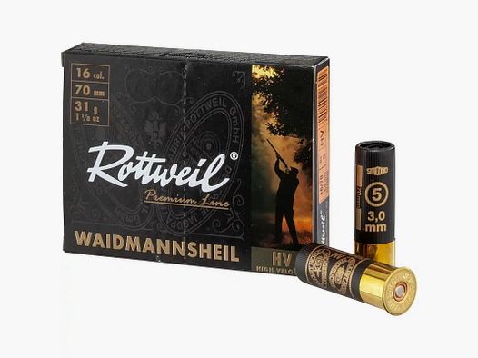 Rottweil Waidmannsheil Plastic 16/70 3,0 mm - 10 stuks.