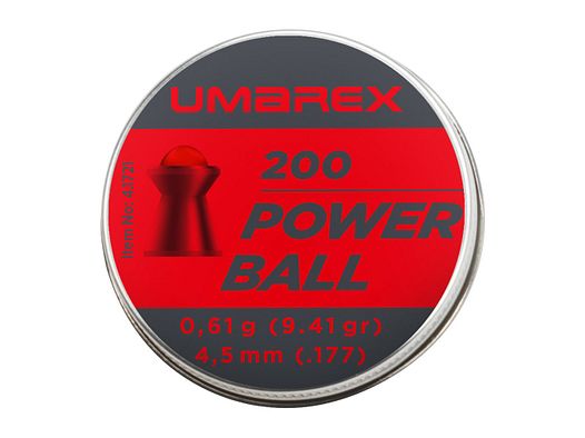 Umarex Powerball 4,5 mm (.177), Stahlrundkopf 0,61 g, 200 St., Dose