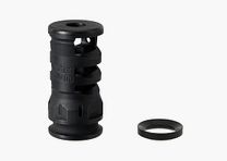 UTG PRO AR15 Stubby Muzzle Brake, .223/5.56, 1/2"X28 1.75" Length