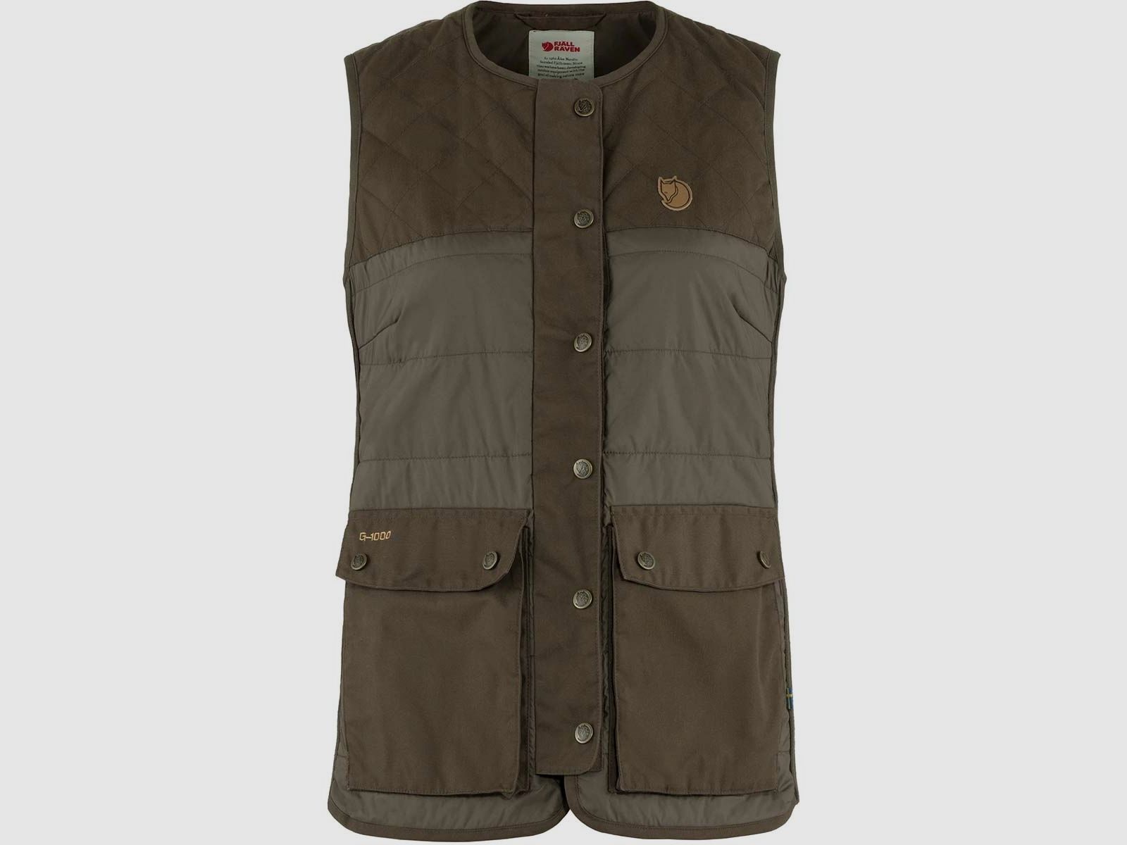 Fjällräven Weste Forest Wool Padded Dark Olive