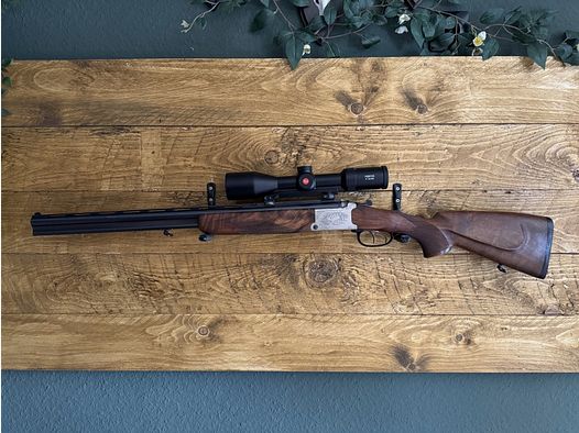 Krieghoff Ultra Bockbüchsflinte BBF 5,6x50R Mag. 20/76 w tym Leica Fortis 2-12x50