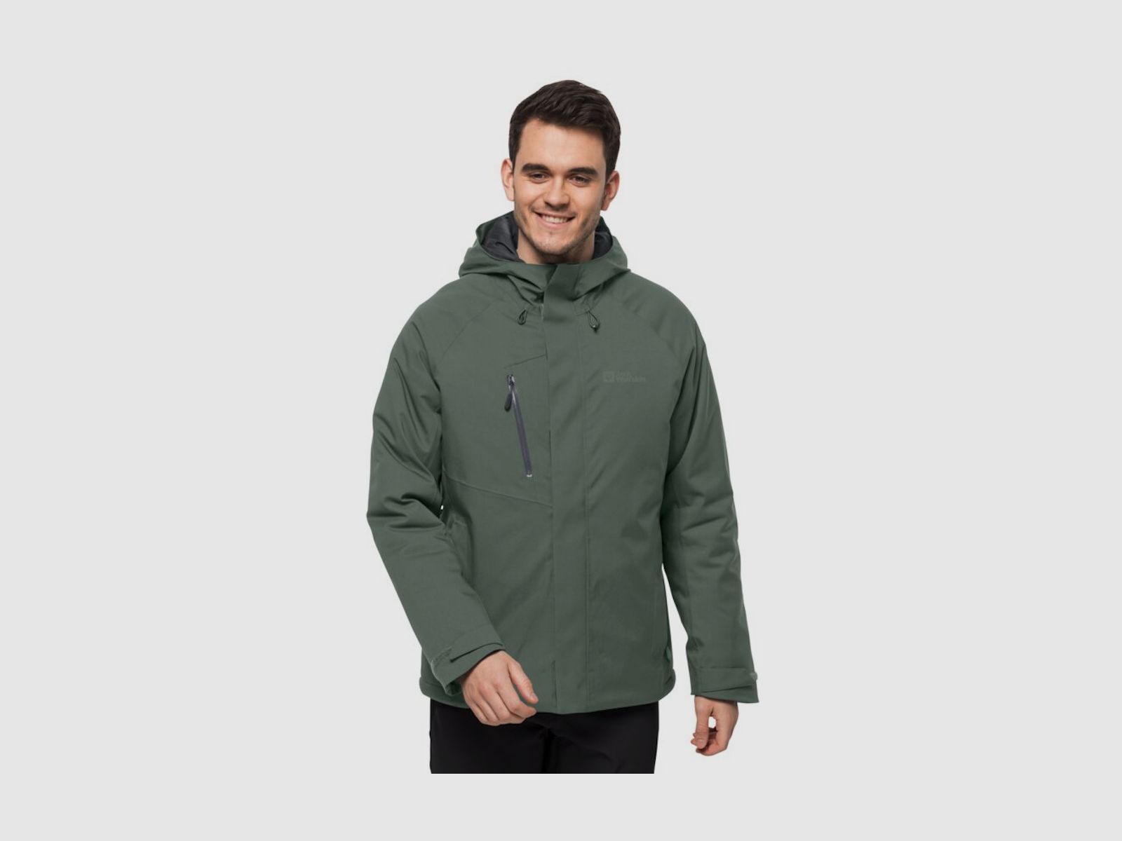 JACK WOLFSKIN Troposphere Ins Jkt M Hedge Green