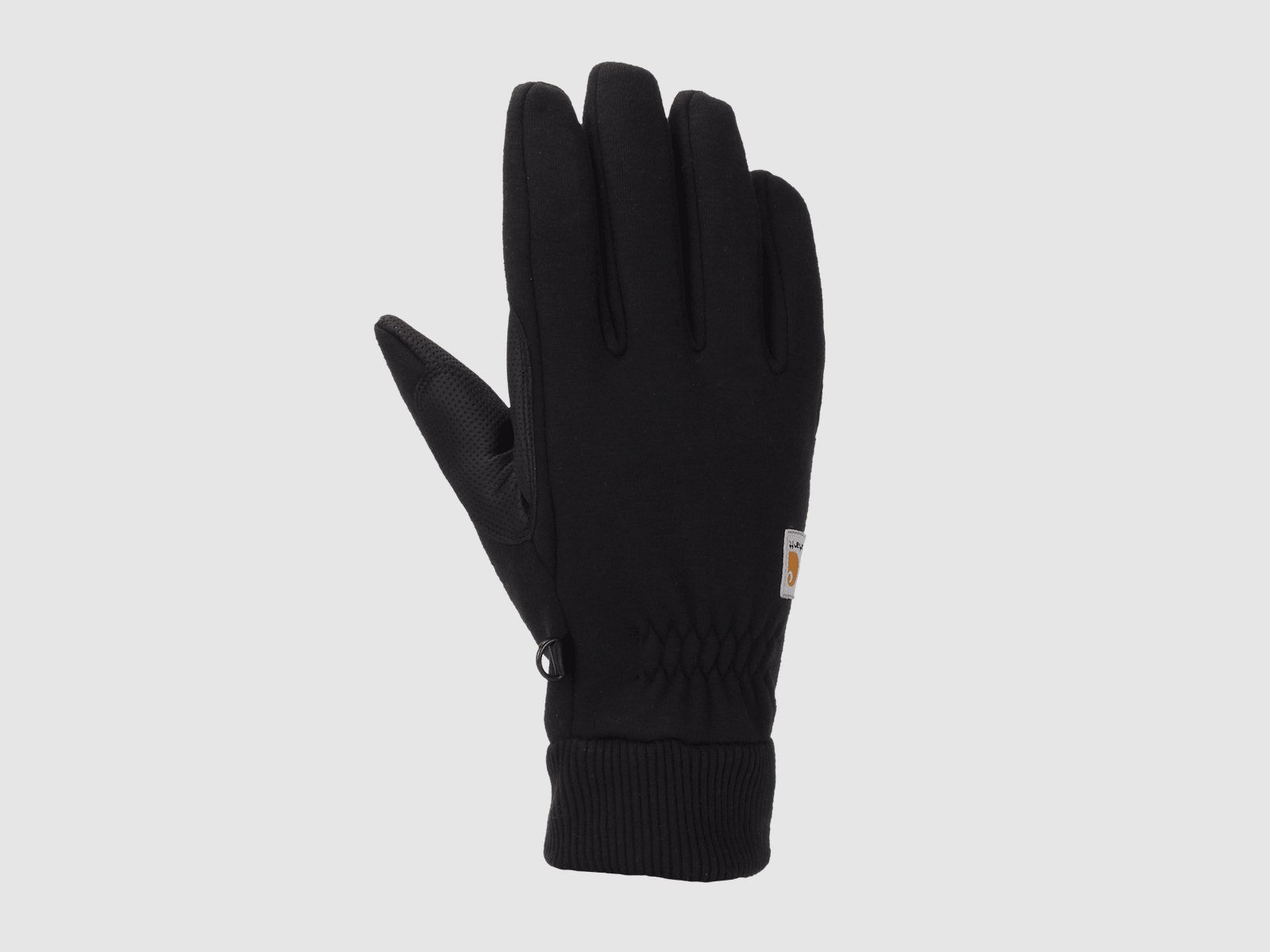 Guanti Carhartt Wind Fighter™ foderati in pile termico con polsino a maglia sensibile al tatto per uomo nero 2XL
