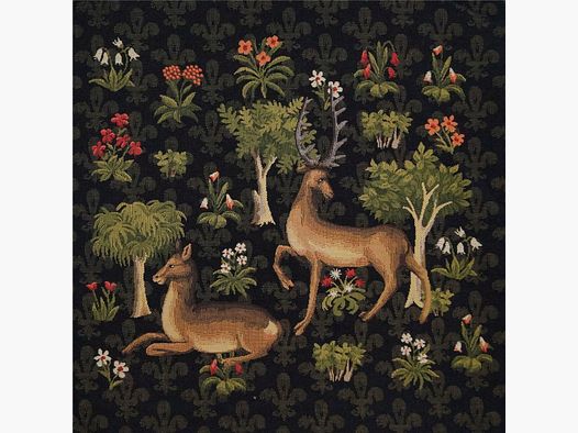 Lovergreen Little Bargain Motif Cushion Deer Approaching the Doe