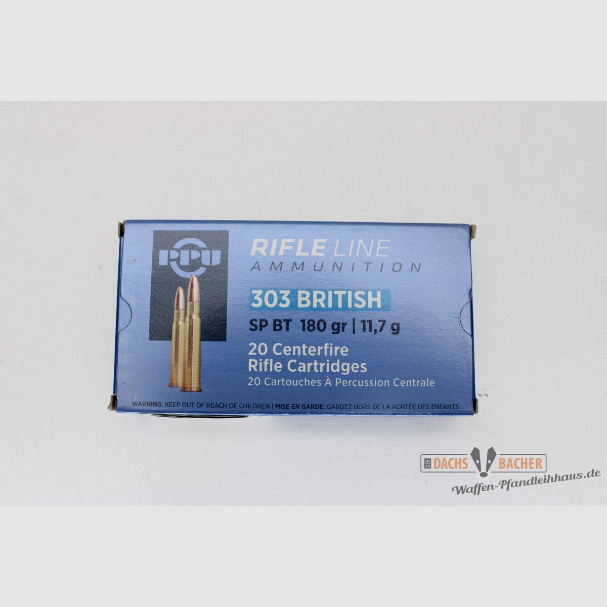 PPU Privi Partizan .303 British11,7g/180gr SP Teilmantel 20 Schuß