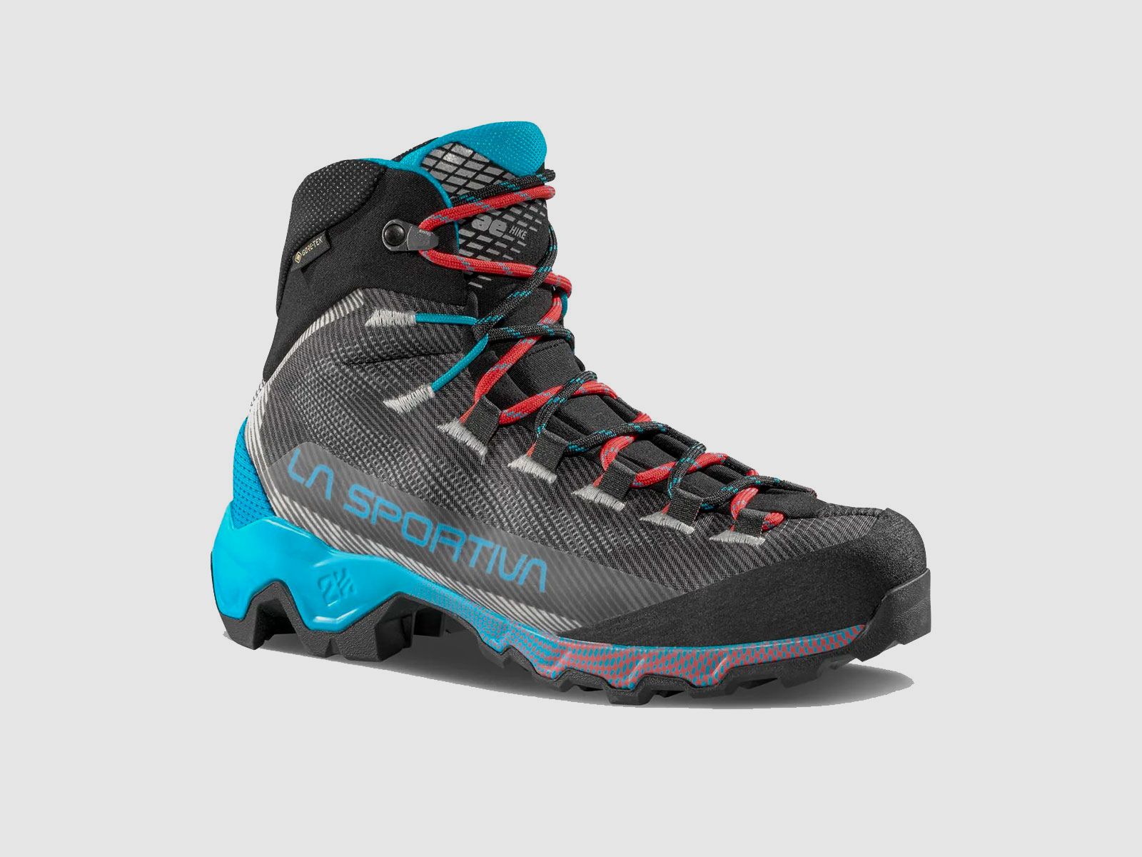 BOOTS – WOMEN – LA SPORTIVA – AEQUILIBRIUM HIKE GTX Carbon/Malibu Blue, image 1 of 5