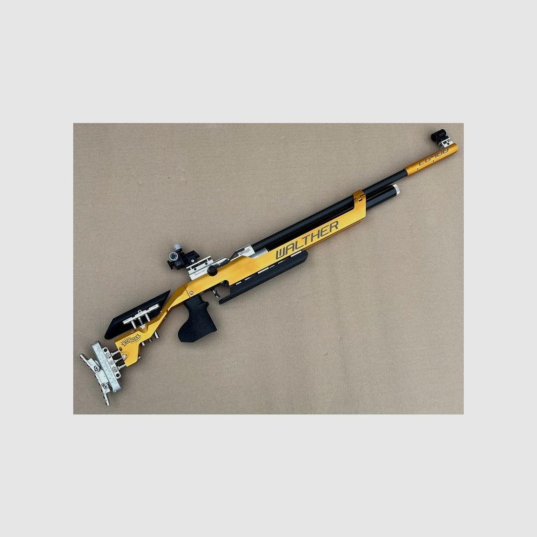 AIR RIFLE WALTHER LG400 ALUTEC EXPERT - SPECIAL COLORS "GOLD"