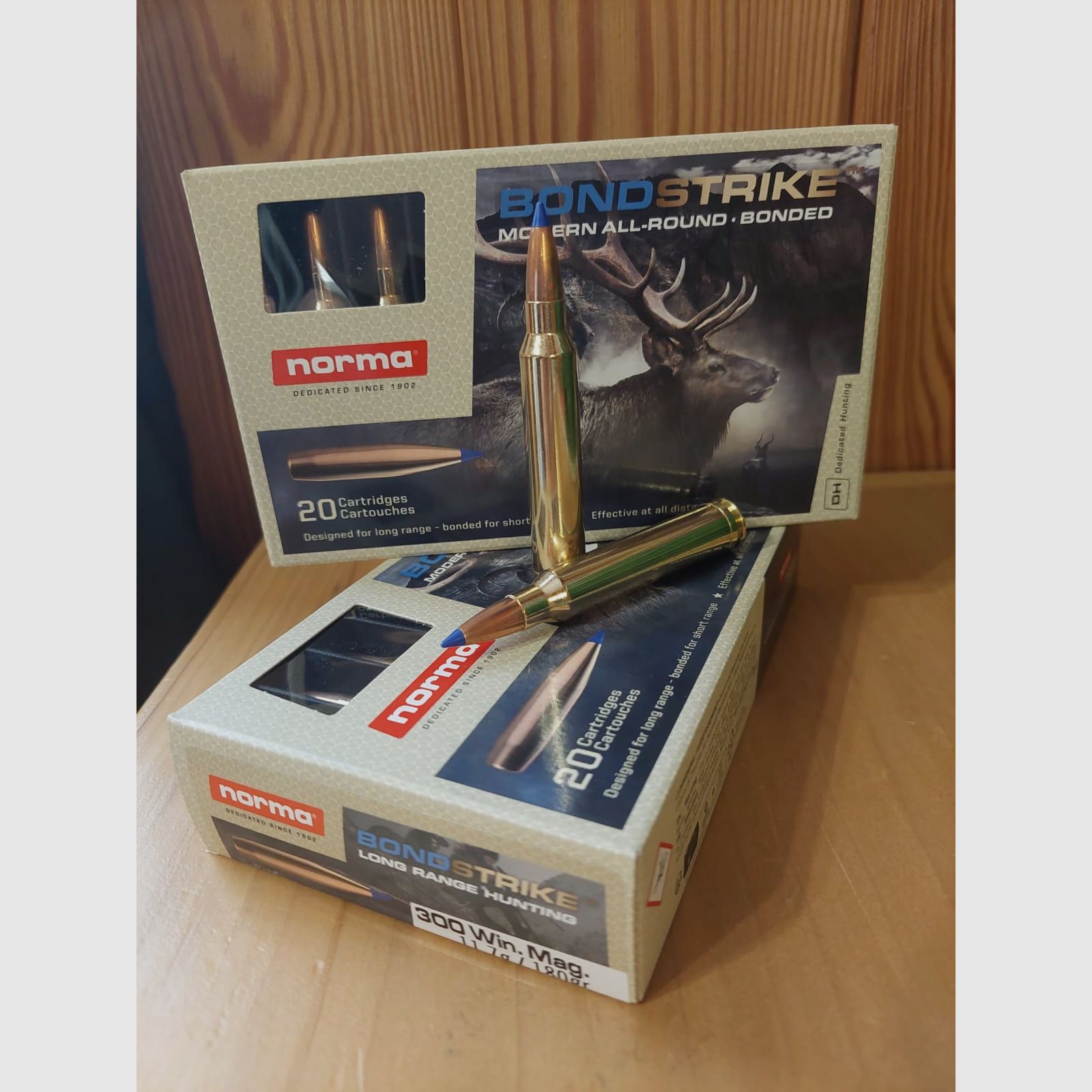 MUNITION FÜR RIGIDEN WAFEN NORMA BOND STRIKE KAL. 300 WIN MAG 180 GR
