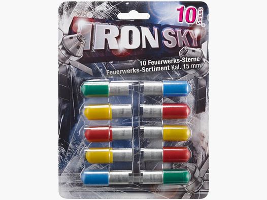 Umarex 4.1557 Iron Sky Blister 10 Feuerwerksgeschosse Leuchtsterne Pyro