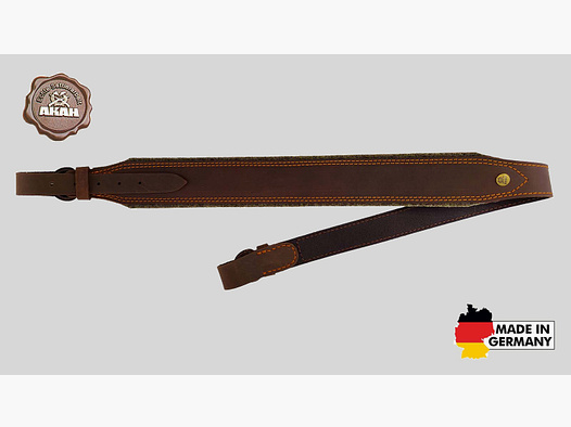 AKAH Gewehrriemen Pull-up Leder mit Wollfilz