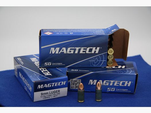 Magtech 9 mm Luger 8.0 g / 124 grs. 50 pcs
