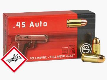 Geco cartouche de pistolet .45 Auto FMJ 230grs.