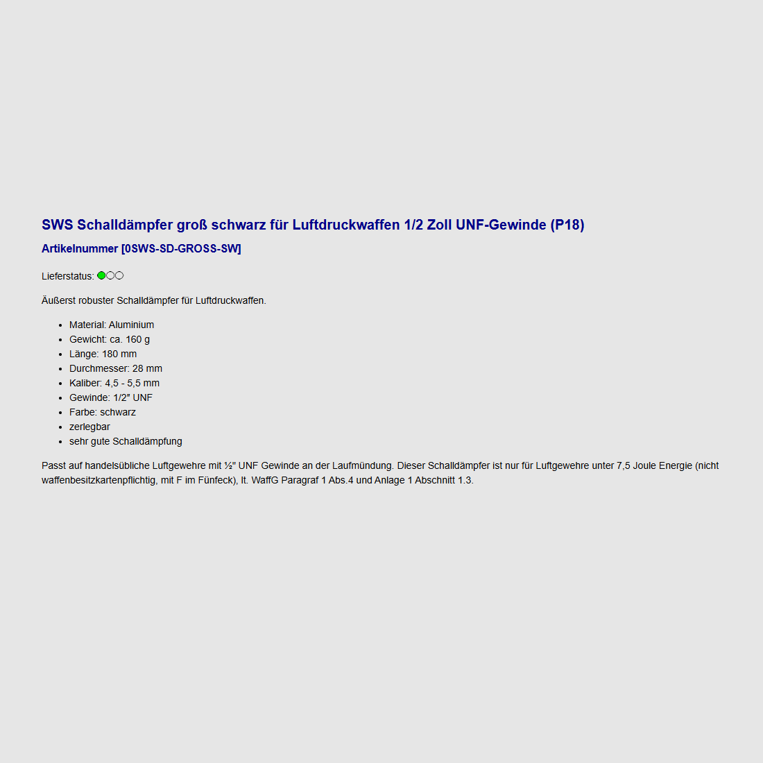 Air rifle Ruger Airscout Rancher