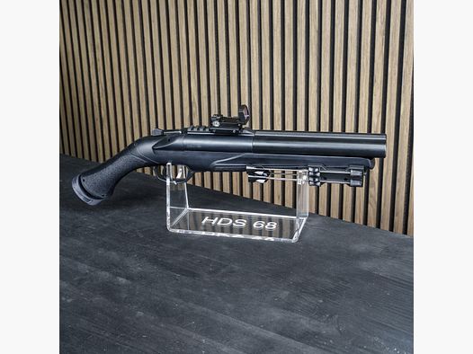 PLEXIGLAS® tafelstandaard voor HDS68 | TS68 | stijlvol ontwerp met lasergegraveerd Homedefence-logo