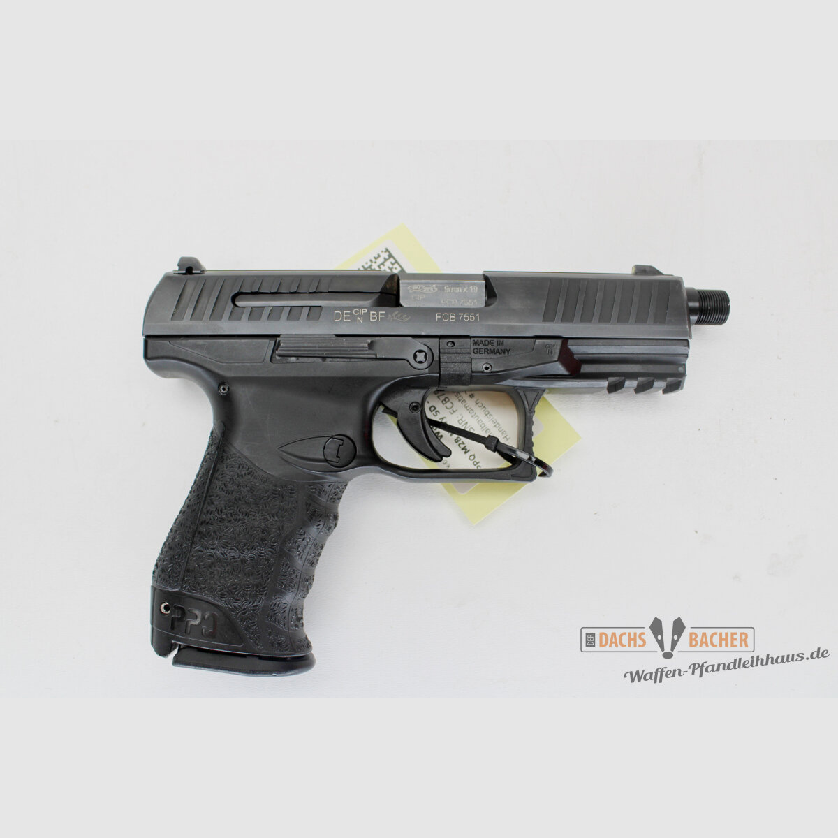 Pistolet Walther PPQ Navy SD kal. 9mm Luger z 7 magazynami i kaburą