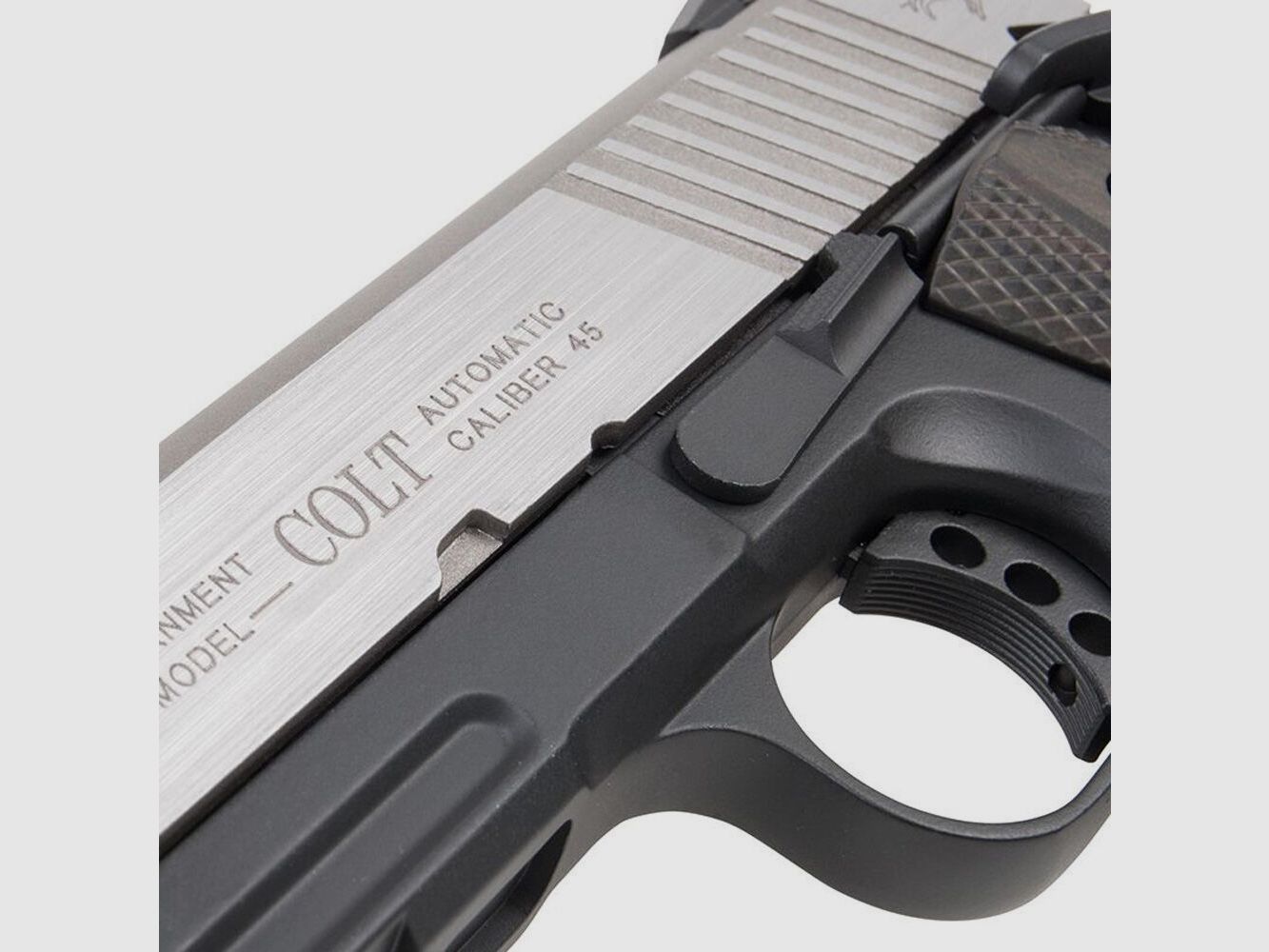 KWC Colt 1911 Rail Gun Airsoft CO2 GBB Pistole ab18 - BiColor