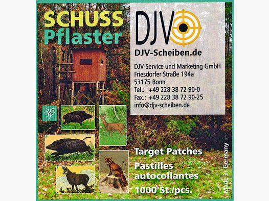 DJV Schusspflaster Overloper Gamsbok