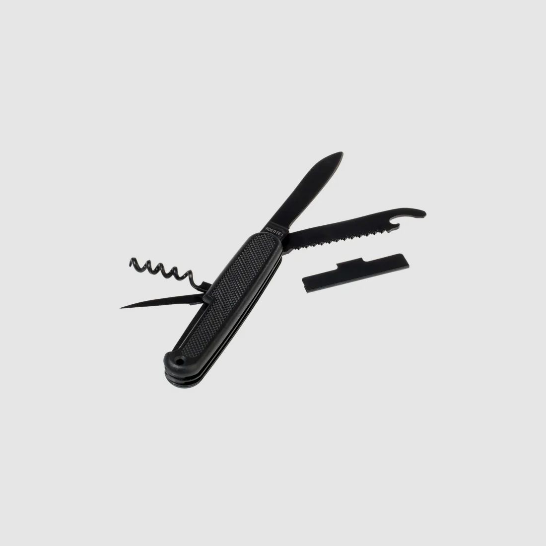 Bundeswehr Taschenmesser mit Hülle - Nachbau – Schwarz
