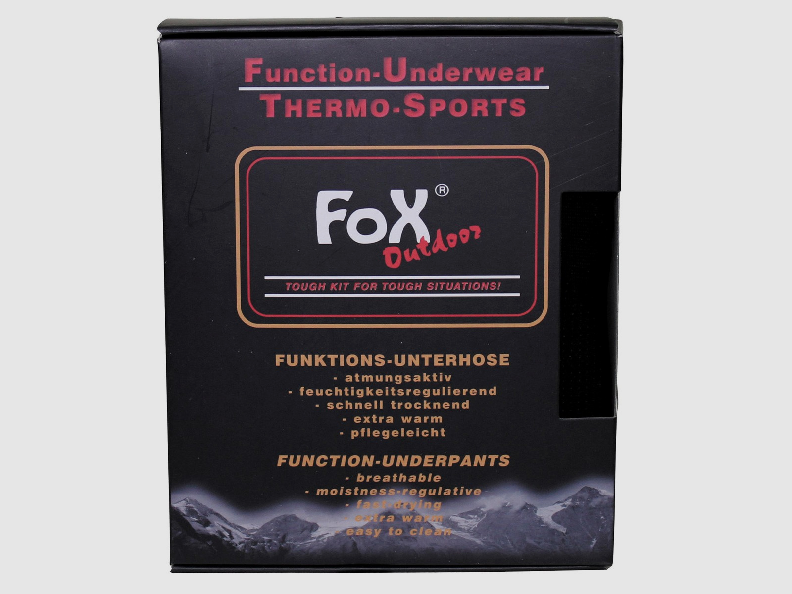 FOX Outdoor Thermo Unterhose lang S Schwarz