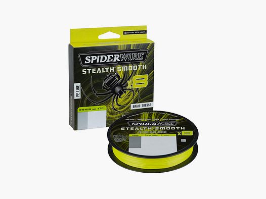 SPIDERWIRE – STEALTH® SMOOTH x8 HI-VIS AMARILLO 150m