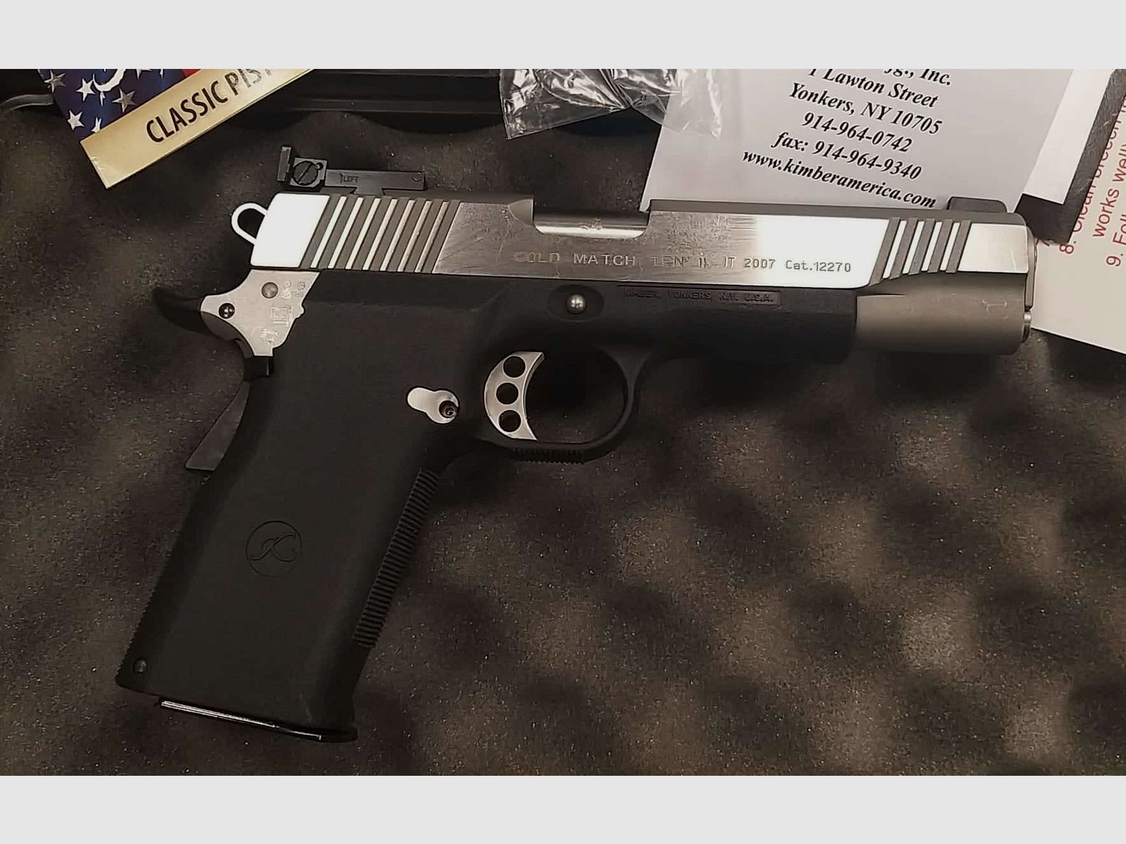 KIMBER GOLD MATCH TEN II CALIBRO 45 ACP BIFILARE, immagine 3 di 4