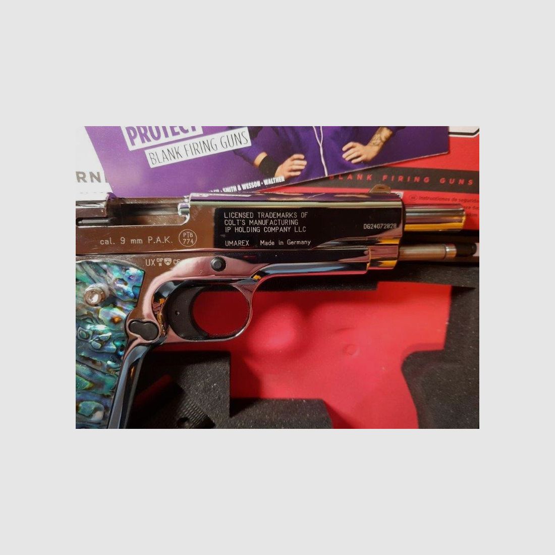 Colt 1911 Chrom, neu, unbeschossen, lange Federführung, Sammlerstück. VB  Preis !