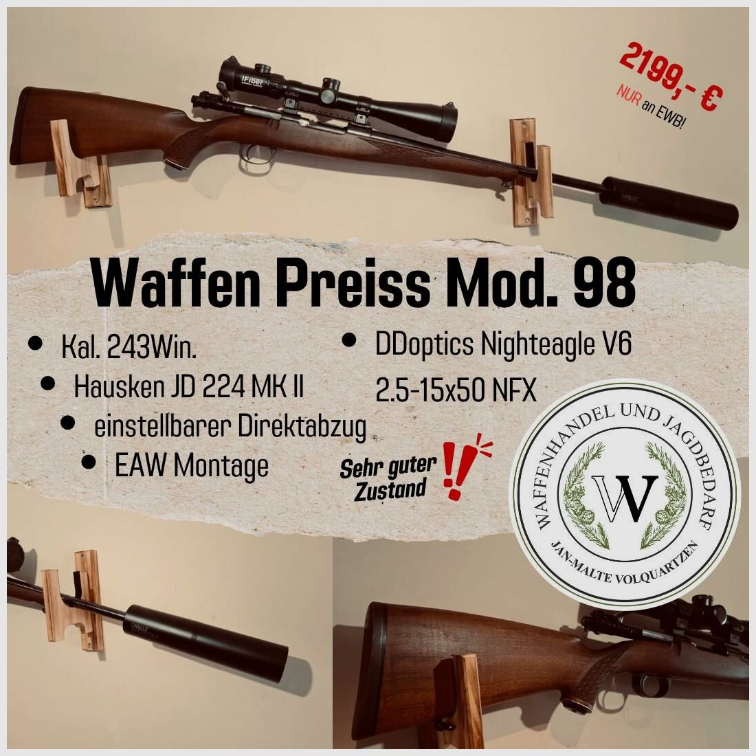 Waffen Preiss 243Win. Mod.98