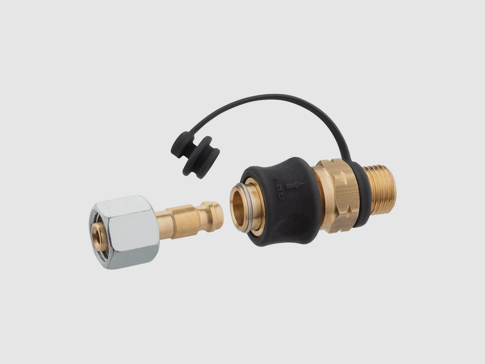 Steckkupplung Set Typ SKU-QR, G 1/4 LH-KN x SKU und STN x G1/4LH-ÜM 90°, Bild 4 von 6