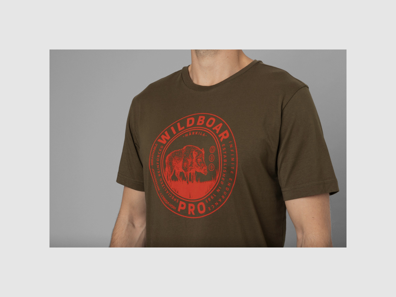 T-shirt HÄRKILA Sanglier Vert Saule