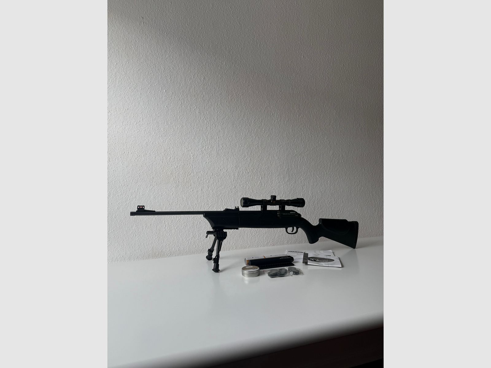 Hämmerli 850 AirMagnum + standaard + richtkijker + demper