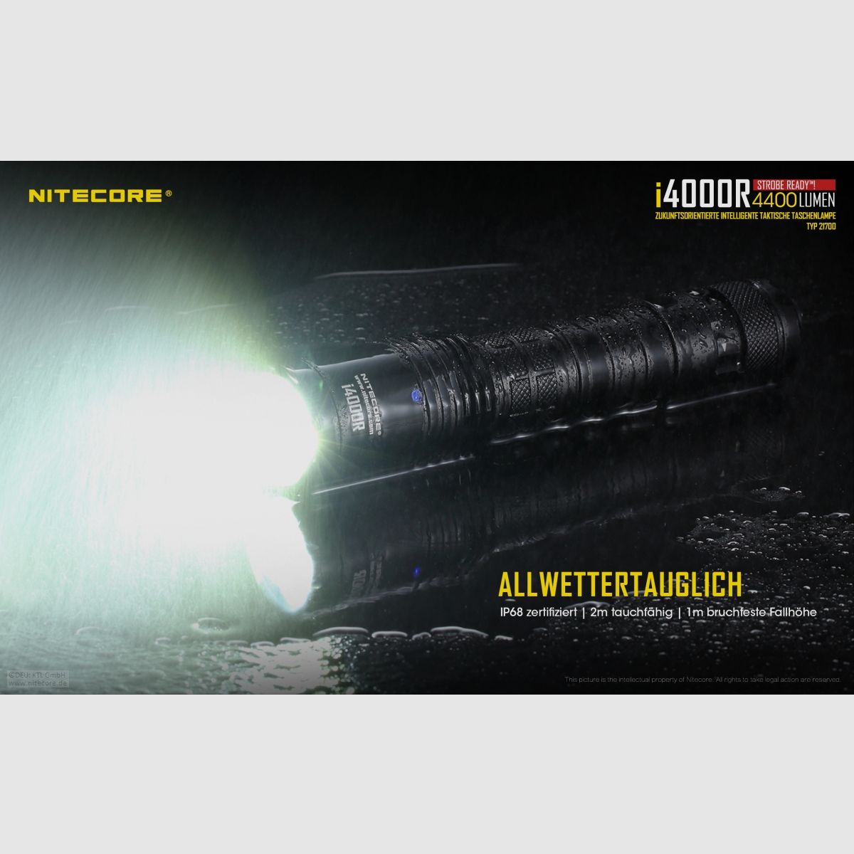 Nitecore I4000R flashlight i4000R 4400 lumens