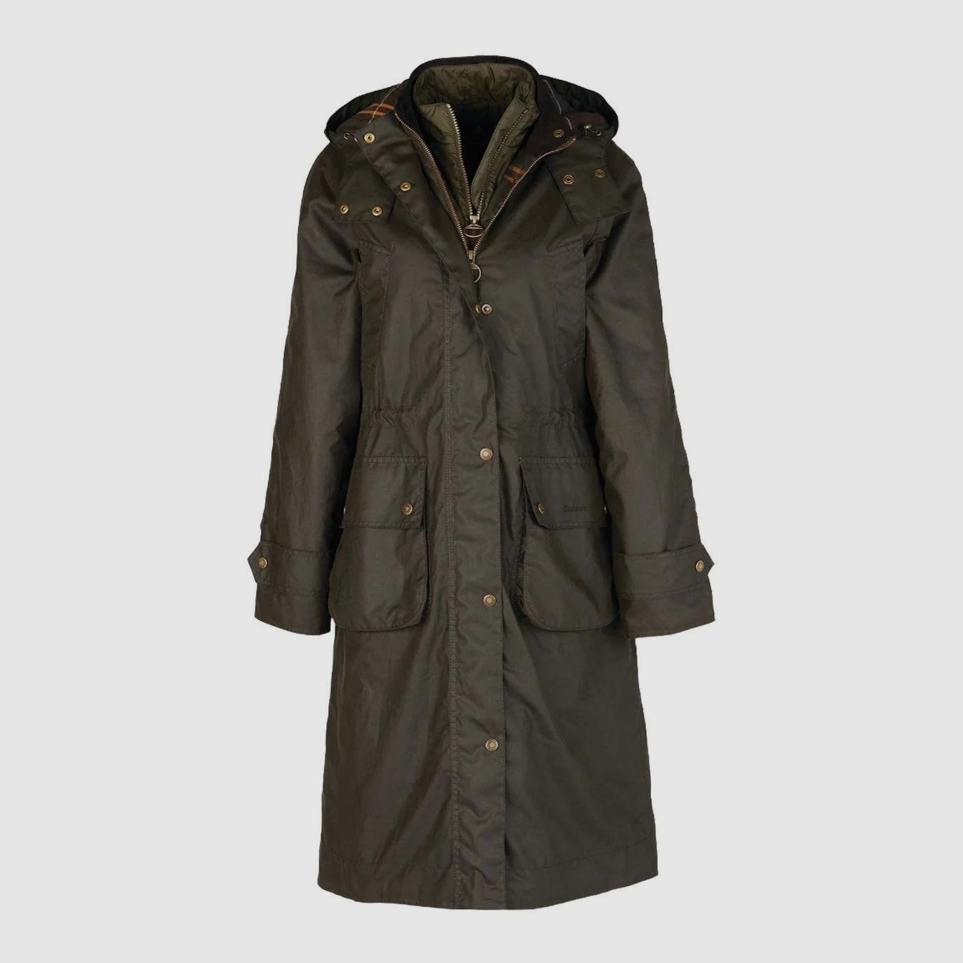 Barbour Le Cannich Wax Coat Olive Kobiety 18