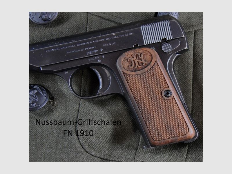 Nussbaum-Griffschalen für Pistole FN Mod. 1910