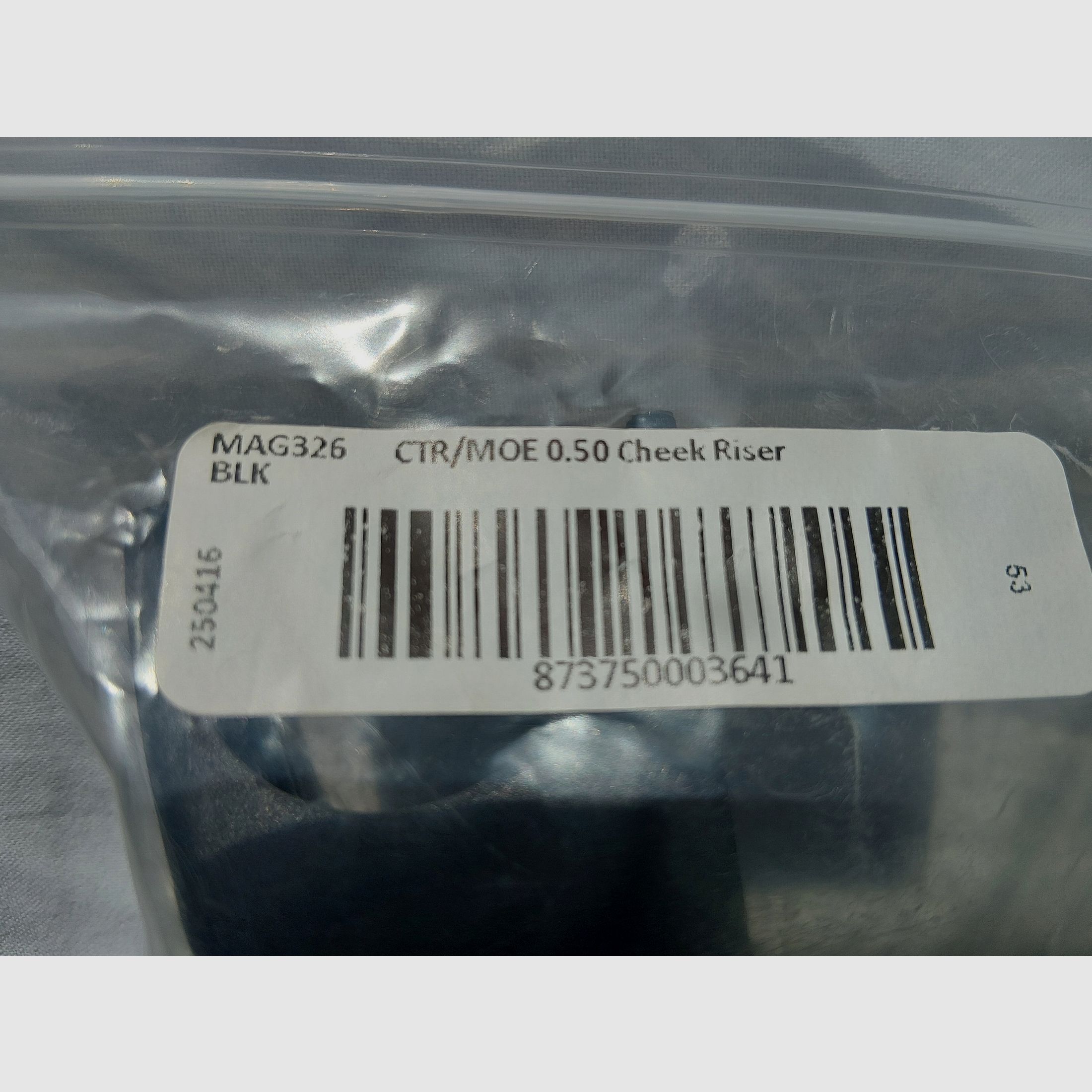 Magpul CTR/MOE Cheek Riser 0.50" – nero – nuovo in scatola originale, immagine 2 di 2