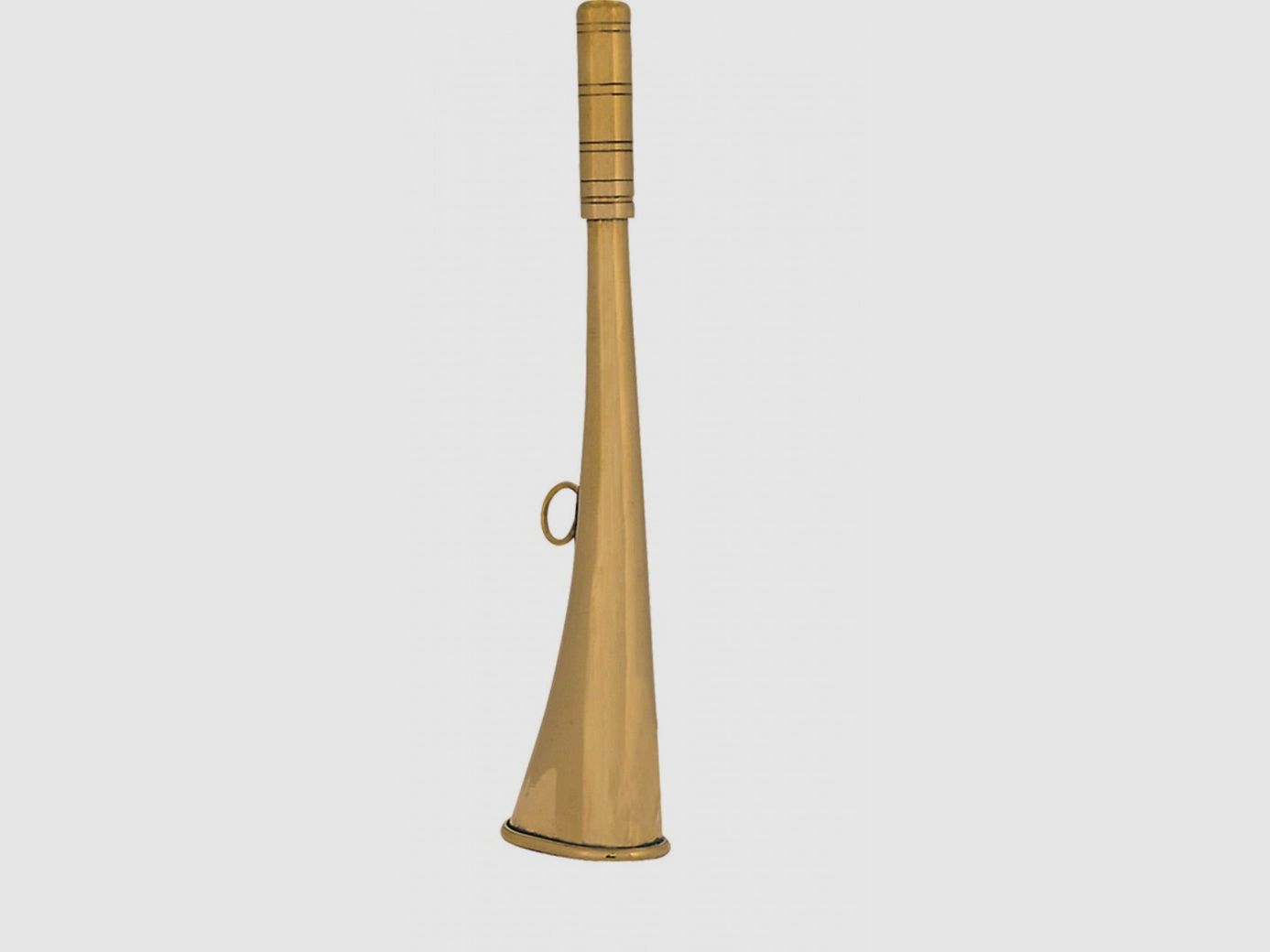 Flachhorn Compiègne 25 cm poliertes Messing
