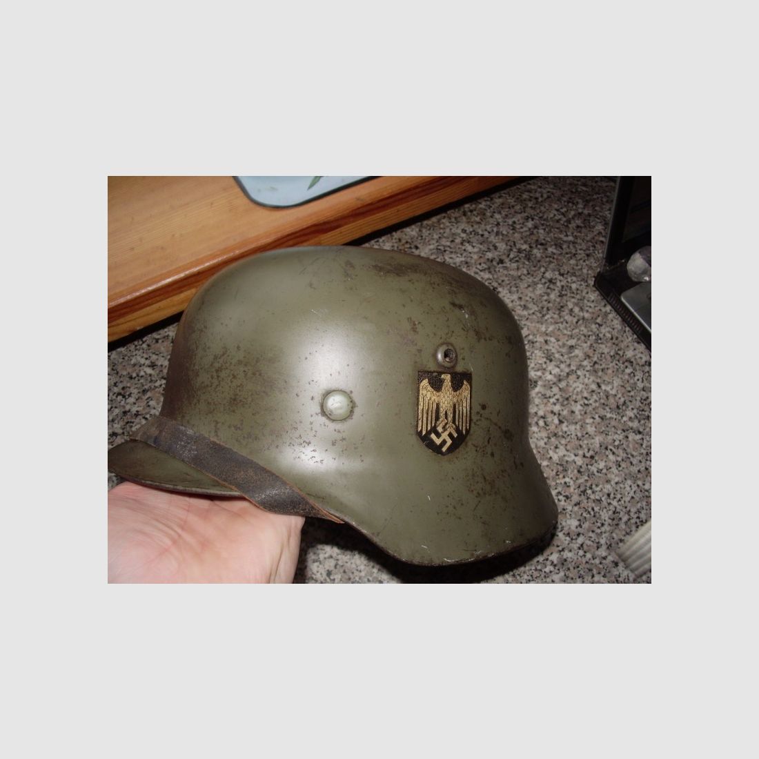 Stahlhelm M35 Kriegsmarine aus Wk2 