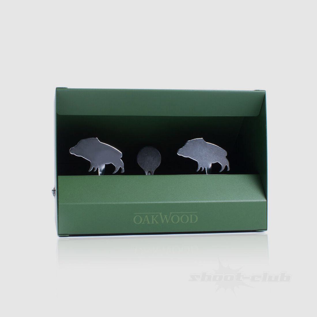 OAKWOOD Silhouettenkasten Wildschwein Indoor Range aus Metall