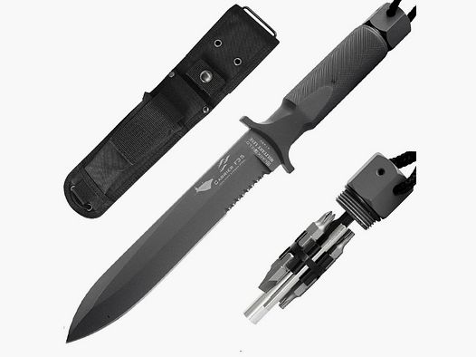 Einsatz-Messer mit Werkzeug (BIT) im Griff + Nylonscheide