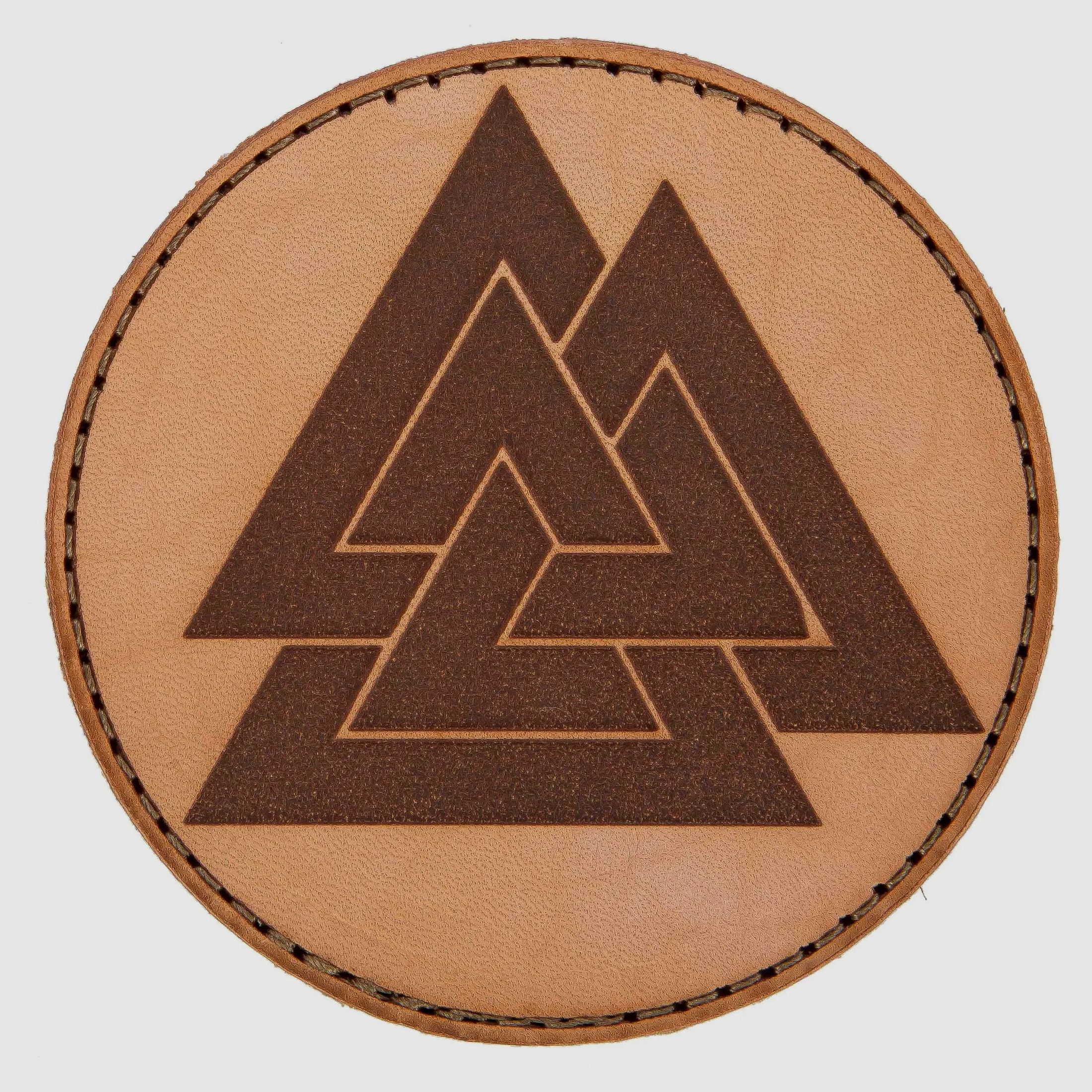 MD-Textil MD-Textil Lederpatch Valknut sand