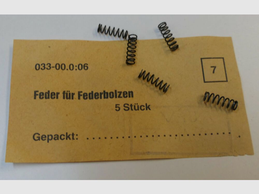 DDR VEB Geräte-& Werkzeugbau Wiesa orginal DDR NVA AK 47 Feder für Federbolzen [ 7 ] unbenutzt, neu für AK47, 7,62x39