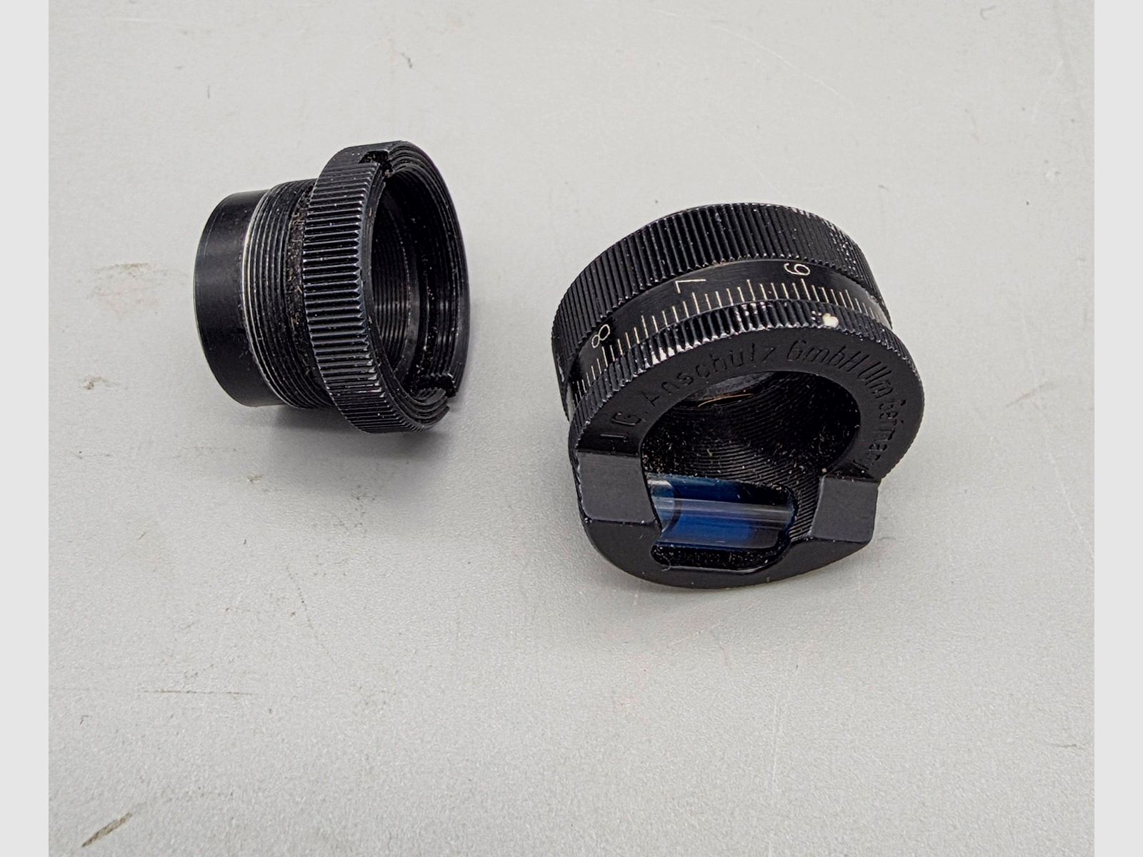 Anschütz diopter level bubble with adapter