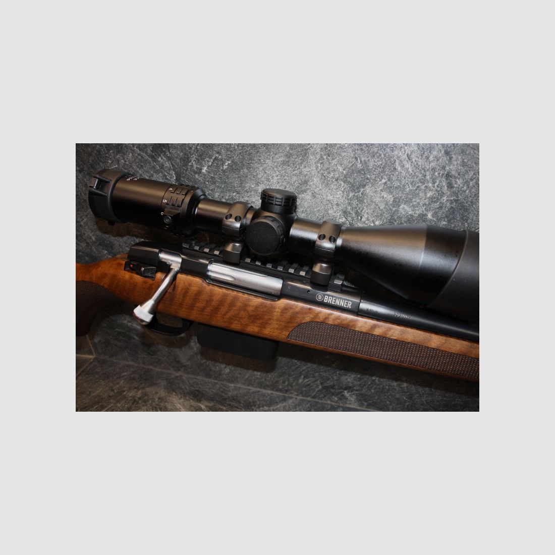 Neuwertig Rep Büchse Brenner BR20 Kal 308 mit ZF Falke 3-12x56 #TD218-20K