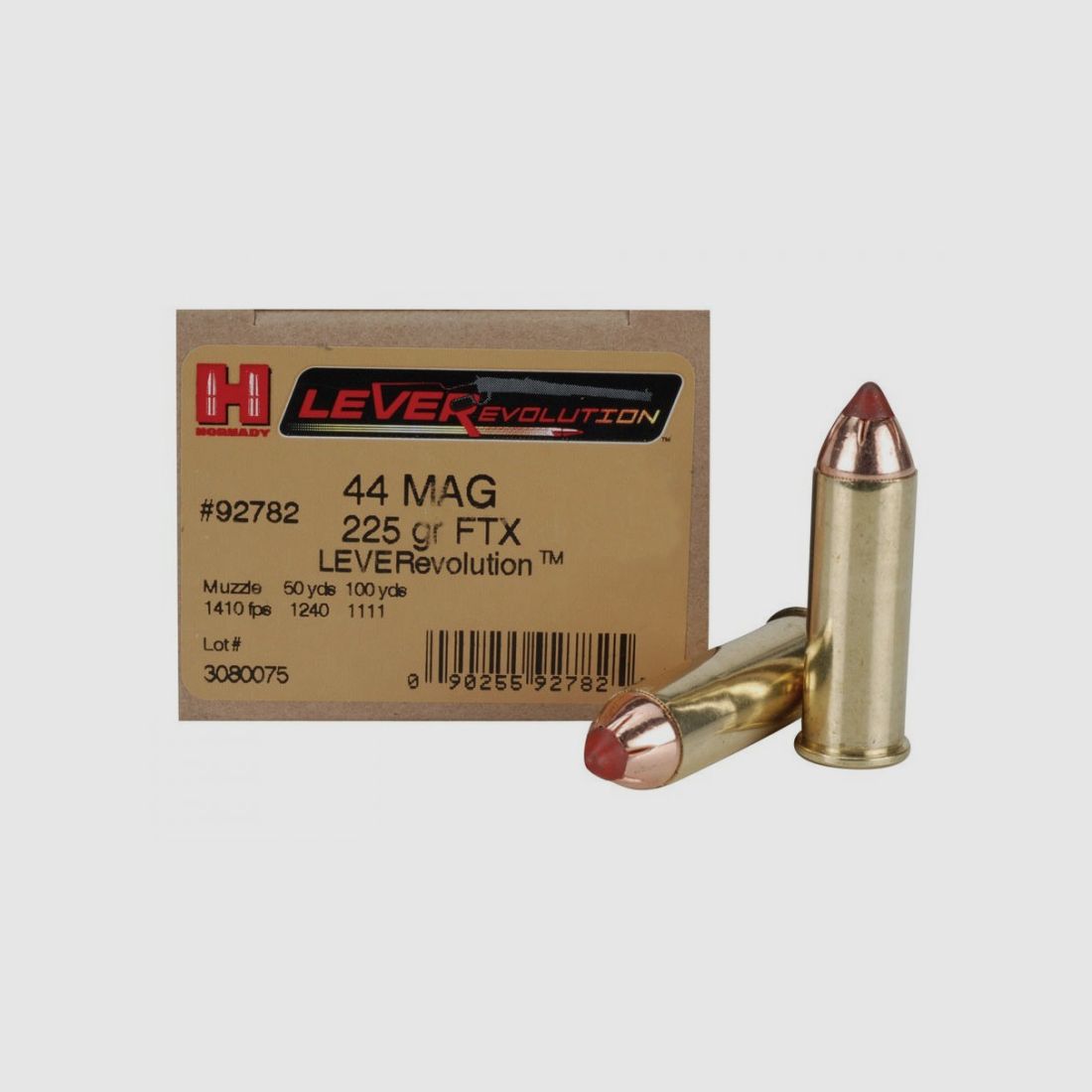 BOX MIT 20 PATRONEN HORNADY 44 MAG 225GR FTX LVREV